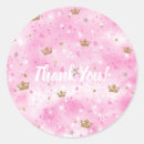 Search for crowns and tiaras baby shower stickers Pink