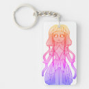 Search for cute jellyfish key rings Pink