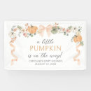 Search for pumpkin baby shower banners Orange