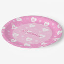 Search for valentine plates Pink hearts