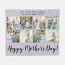 Search for purple photo collage blankets Mum