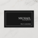 Search for authority business cards Black and white