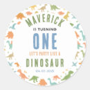 Search for dino birthday party stickers Cute dinosaur
