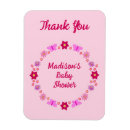 Search for baby shower thank you magnets Pink