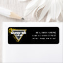 Search for jam return address labels Monster jam logo