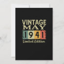 Search for may birthday invitations Vintage