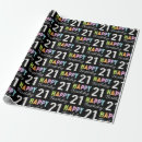 Search for 21 year old wrapping paper Typography