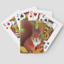 Search for squirrel playing cards Red