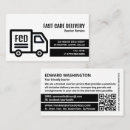 Search for courier business cards Delivery service