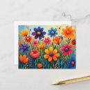 Search for flower illustration postcards Colourful