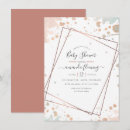 Search for rose gold geometric invitations Blush