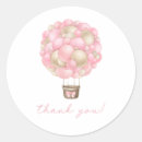 Search for hot pink baby shower stickers Thank you