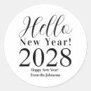 Search for new year eve stickers Black and white