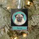 Search for pug christmas decor Watercolor