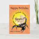 Search for scorpions cards November