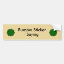 Search for flower bumper stickers Green