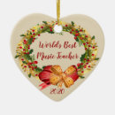 Search for music teacher christmas tree decorations Heart
