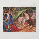 Search for wolves postcards Forest