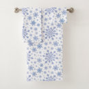 Search for blue christmas bath towels Snowflakes