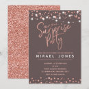 Search for rose gold surprise party invitations Modern