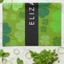 Search for st patricks day tea towels Four leaf clovers