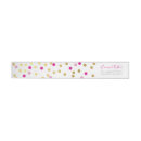 Search for pink confetti return address labels Cute
