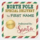 Search for north pole delivery stickers Red