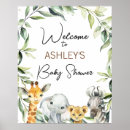 Search for safari baby shower posters Greenery