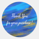 Search for abstract thank you stickers Blue