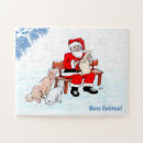 Search for christmas dog puzzles Xmas