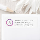 Search for pink purple return address labels Elegant