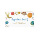 Search for galaxy return address labels Galaxy baby shower
