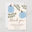 Search for little pumpkin thank you cards Blue
