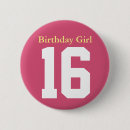 Search for birthday girl badges Pink