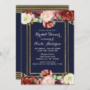 Search for marsala bridal shower invitations Modern