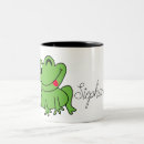Search for cartoon frogs mugs Green frog