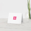 Search for monogram note cards Pink
