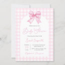 Search for gingham baby girl shower invitations Mother to be