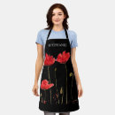 Search for red poppies aprons Poppy