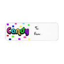 Search for chocolate candy return address labels Colourful