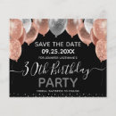 Search for 30th birthday save the dates Party