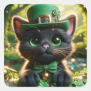 Search for green cat stickers Kitten