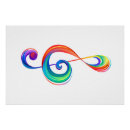 Search for colourful music notes posters Treble clef