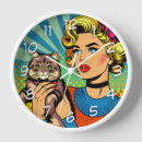Search for cat clocks Retro