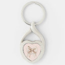 Search for ribbon heart key rings Girly