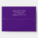 Search for purple wedding envelopes Calligraphy