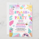 Search for water slide birthday invitations Splash pad party