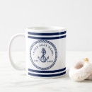 Search for anchor and rope mugs Navy blue