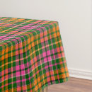 Search for pink and orange tablecloths Chequered