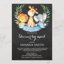 Search for jungle baby boy shower invitations Cute forest animals